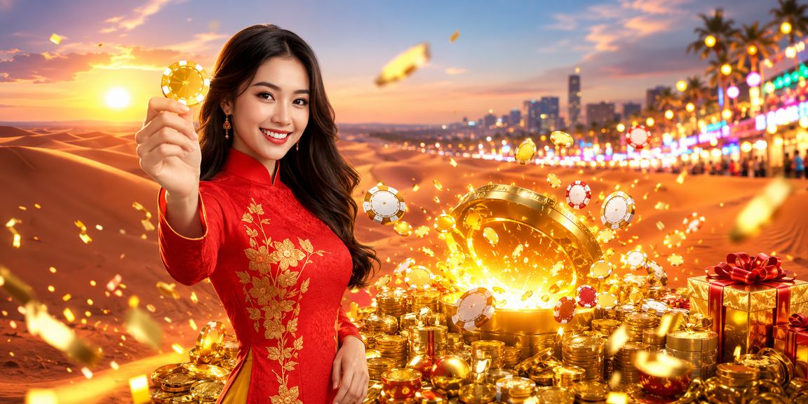 Người phụ nữ mặc áo dài truyền thống tại Mũi Né tham gia trải nghiệm cá cược trực tuyến nhẹ nhàng