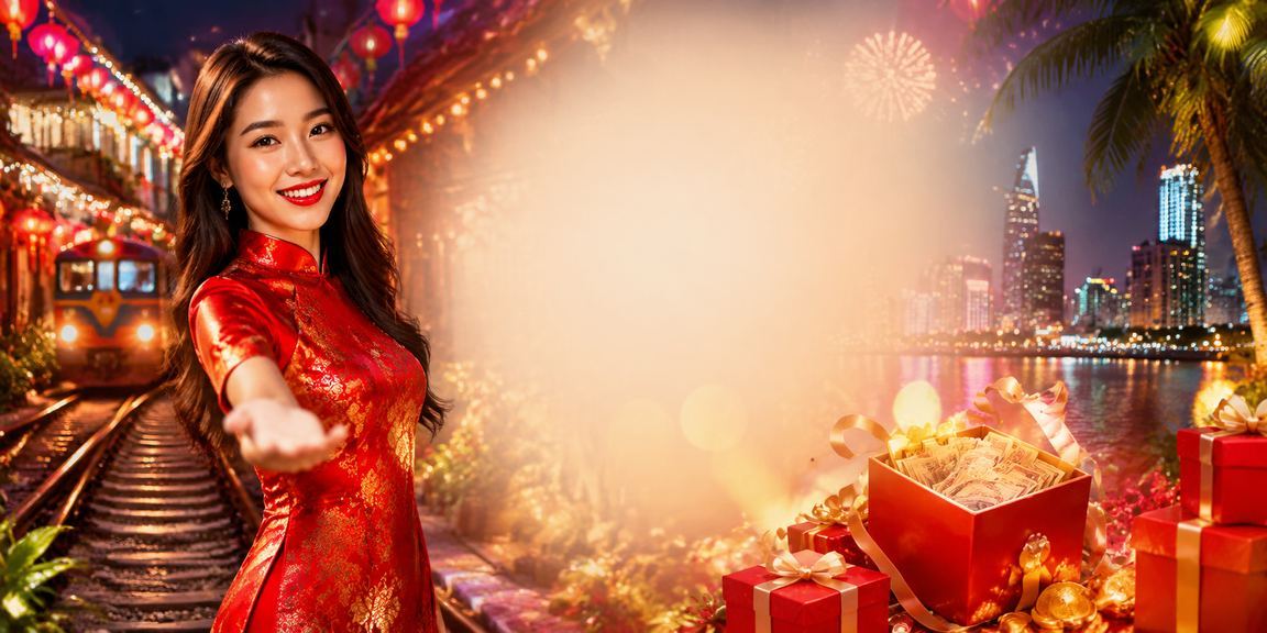 Cảnh đêm rực rỡ tại Sài Gòn với ánh đèn neon và không khí cá cược sôi động